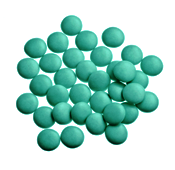 Mini Confetti Emeraldgroen Gelakt / Lentilles