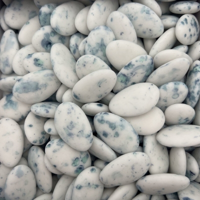 Suikerbonen / Dragees Marbré Wit/Cactus Mat