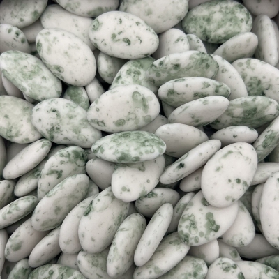 Suikerbonen / Dragees Marbré Wit/Jade Mat