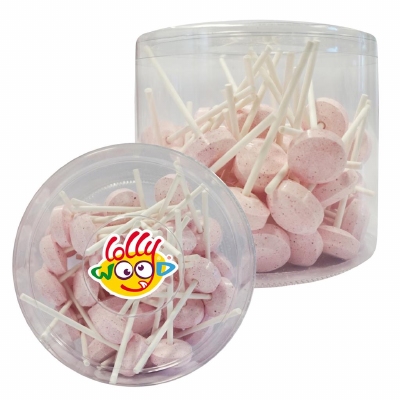 Lollywood Dextrose Lollies Roze in Tubo - 500 Gram