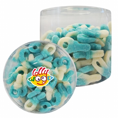 Lollywood Gesuikerde Tutter Blauw-Wit - 1,2 kg