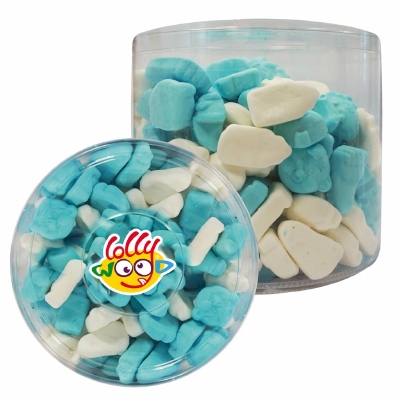 Lollywood Foam Baby Mix Blauw-Wit - 800 Gram