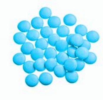Mini Confetti / Lentilles Turquoise Gelakt
